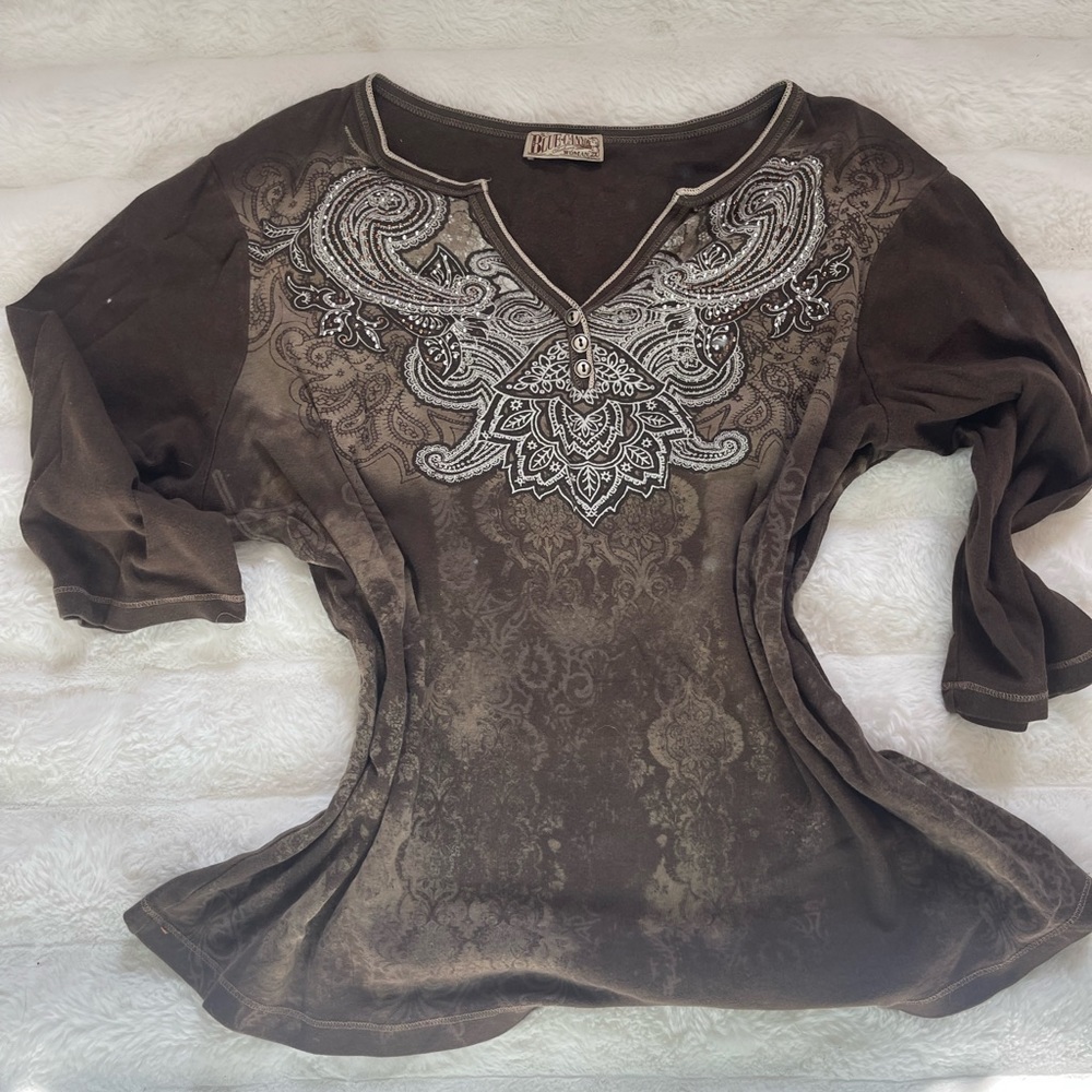 y2k studded top
